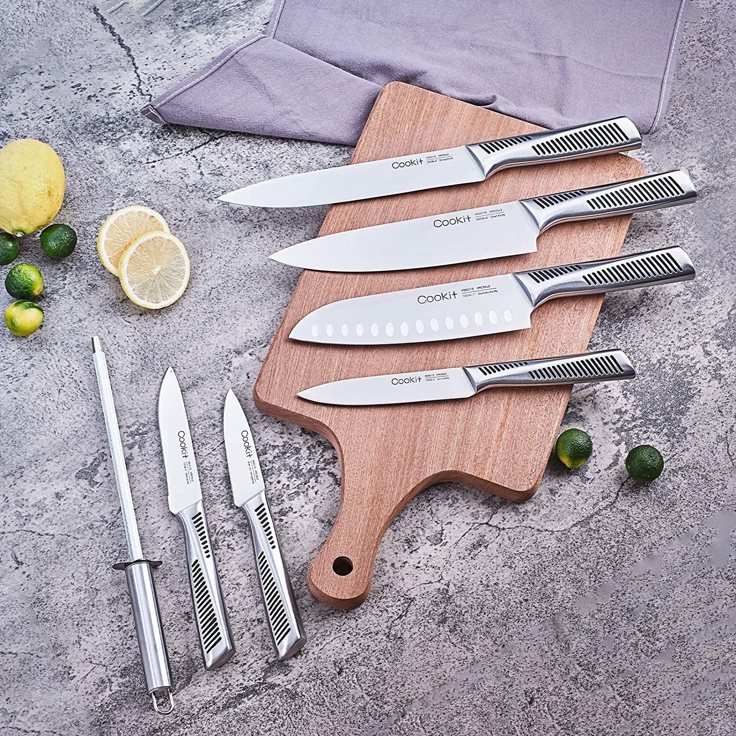 15 Piece Professional Chef Knife – brodarkhome